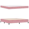 vidaXL Bettrahmen mit Matratze Rosa 200 x 200 cm Stoff