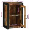 vidaXL Badezimmerschrank Mehrfarbig 40 x 30 x 60 cm Massivholz Altholz