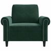 vidaXL Sessel Dunkelgr&uuml;n 60 cm Samt