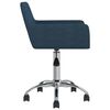 vidaXL Esszimmerst&uuml;hle 4 Stk. Drehbar Blau Stoff