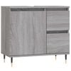 vidaXL Badschrank Grau Sonoma 65x33x60 cm Holzwerkstoff