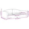 vidaXL Tagesbett Blau 100x200 cm Samt