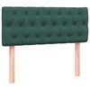 vidaXL Boxspringbett mit Matratze Dunkelgr&uuml;n 120x210 cm Samt