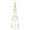 vidaXL LED-Weihnachtsbaum f&uuml;r Fahnenmast Mehrfarbig 310 LEDs 300 cm