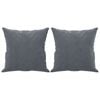 vidaXL 2-Sitzer-Sofa mit Zierkissen Dunkelgrau 140 cm Samt