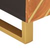 vidaXL Couchtisch Braun und Schwarz 80x50x40 cm Massivholz Mango