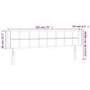 vidaXL LED Kopfteil Dunkelblau 183x16x78/88 cm Samt