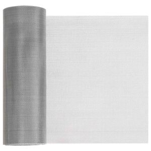 vidaXL Mesh Bildschirm 20 x 1000 cm 30 Mesh Edelstahl 201 Silber