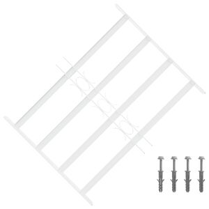 vidaXL Sicherheitsgitter f&uuml;r Fenster mit 4 Querstangen 43-74 cm