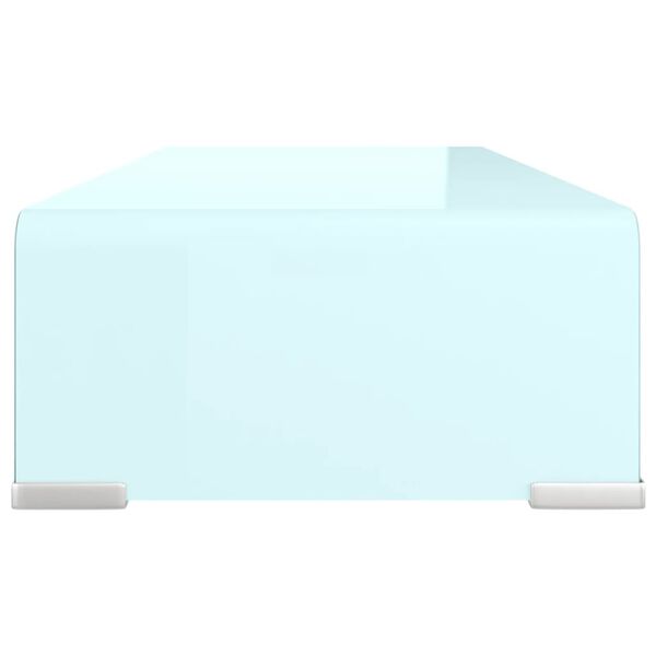 vidaXL TV-Aufsatz/Monitorerh&ouml;hung Glas Gr&uuml;n 60x25x11 cm