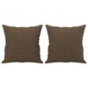 vidaXL 2-Sitzer-Sofa mit Kissen Braun 120 cm Stoff