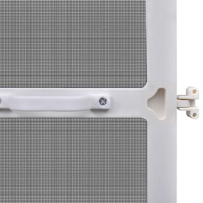 vidaXL Insektenschutz mit Scharnieren für Türen 100x215 cm Weiß