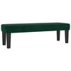 vidaXL Boxspringbett mit Matratze Dunkelgr&uuml;n 160x200 cm Samt