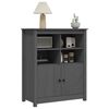 vidaXL Sideboard Grau 83x41,5x100 cm Massivholz Kiefer