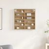vidaXL Vitrine mit Regal Artisan-Eiche 60 x 8,5 x 58 cm Holzwerkstoff