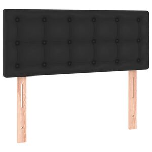 vidaXL Kopfteil Schwarz 100x5x78/88 cm Kunstleder