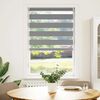 vidaXL Zebra-Rollo 90,9 x 150 cm, Stoffbreite 86,7 cm, grau