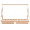 vidaXL Kinderbett mit Schubladen 90x200 cm Massivholz Kiefer