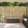 vidaXL Gartenbank mit Kissen Braun 110x30x40,5 cm Poly Rattan