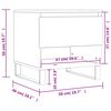 vidaXL Couchtisch Betongrau 50x46x50 cm Holzwerkstoff