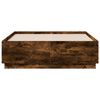 vidaXL Bettgestell R&auml;uchereiche 140x190 cm Holzwerkstoff