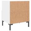 vidaXL Nachttische 2 Stk. Wei&szlig; 40x35x47,5 cm Holzwerkstoff