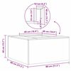 vidaXL Feuerstelle Braun 80 x 80 x 40 cm Wetterfeststahl