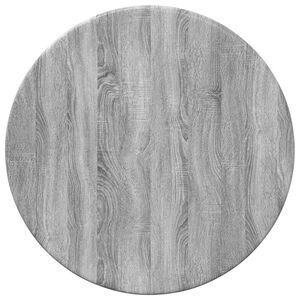 vidaXL Tischplatte &Oslash; 30 x 1,5 cm Rund Holzwerkstoff Sonoma-Grau