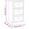 vidaXL Nachttisch Grau Sonoma 39x39x67 cm Holzwerkstoff