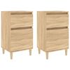 vidaXL Nachttische 2 Stk. Sonoma-Eiche 40x35x70 cm
