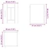 vidaXL K&uuml;chenschrank Hochglanz Wei&szlig; 30 x 31 x 40 cm Holzwerkstoff