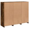 vidaXL Sideboards mit LED-Leuchten 3 Stk. R&auml;uchereiche Holzwerkstoff
