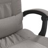 vidaXL B&uuml;rostuhl mit Massagefunktion Taupe Stoff