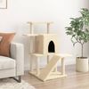 vidaXL Kratzbaum mit Sisal-Kratzs&auml;ulen Creme 97 cm