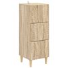 vidaXL Schubladenschrank Sonoma-Eiche 33 x 34,5 x 90 cm Holzwerkstoff