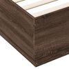 vidaXL Bettgestell Braun Eichen-Optik 120x200 cm Holzwerkstoff