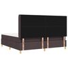 vidaXL Boxspringbett mit Matratze Braun 200 x 200 cm Stoff