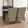 vidaXL 5-tlg. Garten-Essgruppe mit Kissen Poly Rattan Braun