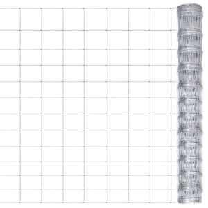 vidaXL Gartenzaun Verzinkter Stahl 50x1,25 m Silbern