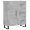 vidaXL Highboard Betongrau 69,5x34x180 cm Holzwerkstoff