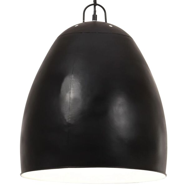vidaXL H&auml;ngelampe Industriestil 25 W Schwarz Rund 42 cm E27