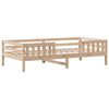 vidaXL Massivholzbett ohne Matratze 80x200 cm Kiefernholz