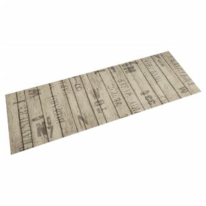 vidaXL K&uuml;chenteppich Waschbar Zaun 45x150 cm Samt