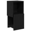 vidaXL Eckschrank 25,5x25x55cm Holzwerkstoff Schwarz Eichen-Optik