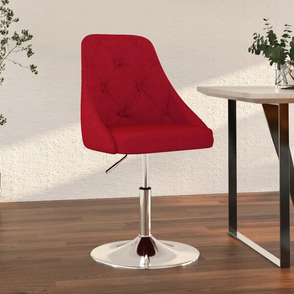 vidaXL Barhocker Weinrot Stoff