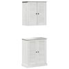 vidaXL Badezimmermöbel Set mit Regal 2 pcs Braun 67,5 x 34 x 80 cm