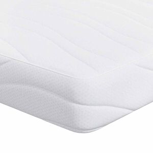 vidaXL Matratze Wei&szlig; 200 x 200 cm Jacquard-Stoff