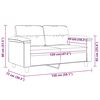 vidaXL 2-Sitzer-Sofa Taupe 120 cm Mikrofasergewebe