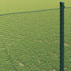 vidaXL Hexagonzaun Gr&uuml;n 1,2 x 10 m PVC