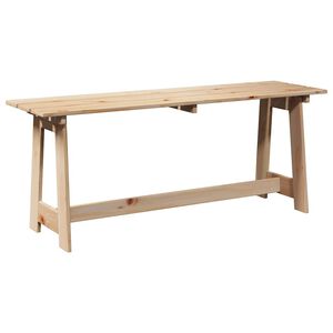 vidaXL Bank Outdoor Natur 119 x 47 x 35 cm Massives Kiefernholz
